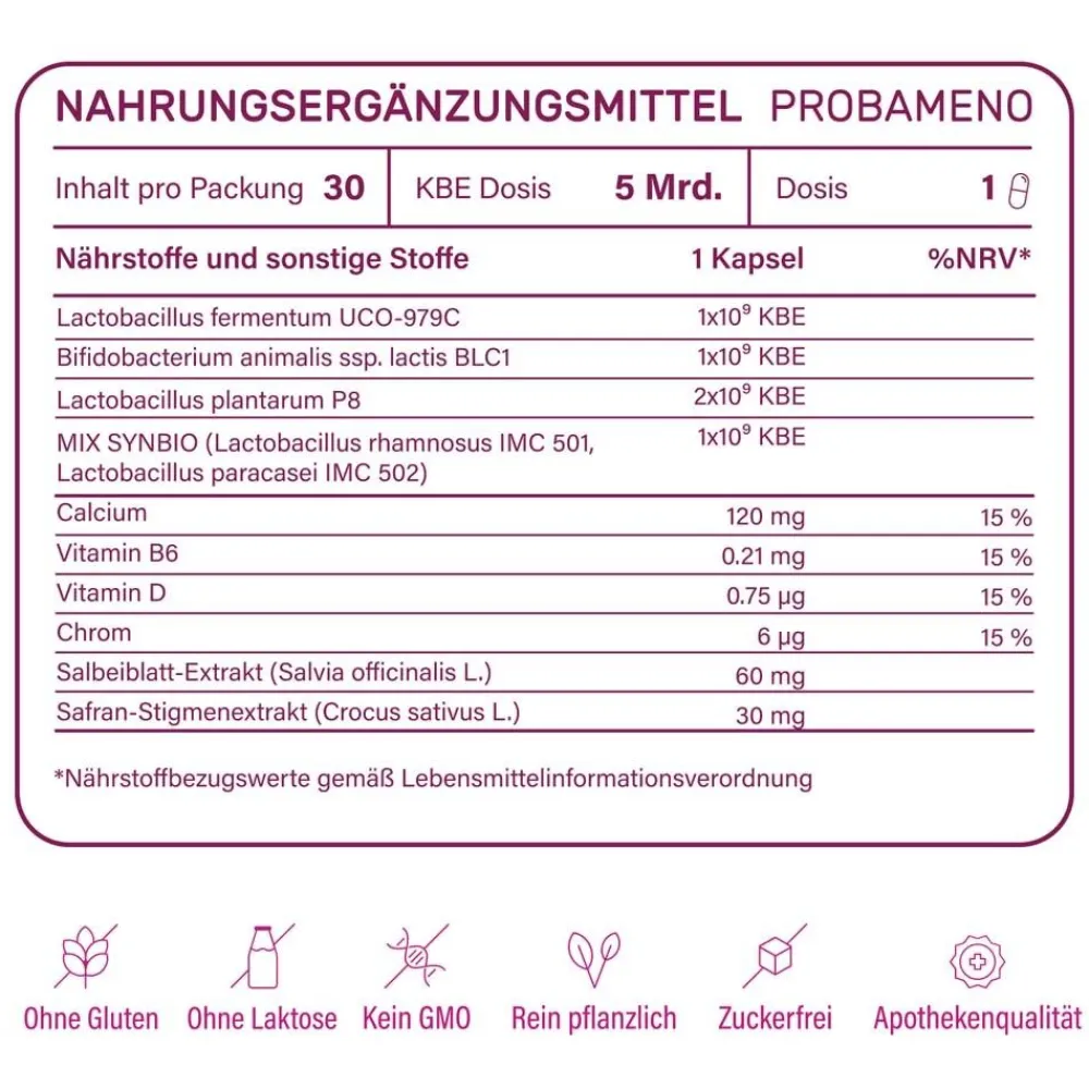 Nupure Probameno Wechseljahre PRO - Vor & während Menopause> Clearance