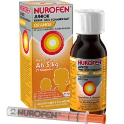 ® Junior Fieber- & Schmerzsaft Orange 40 mg|Nurofen Discount