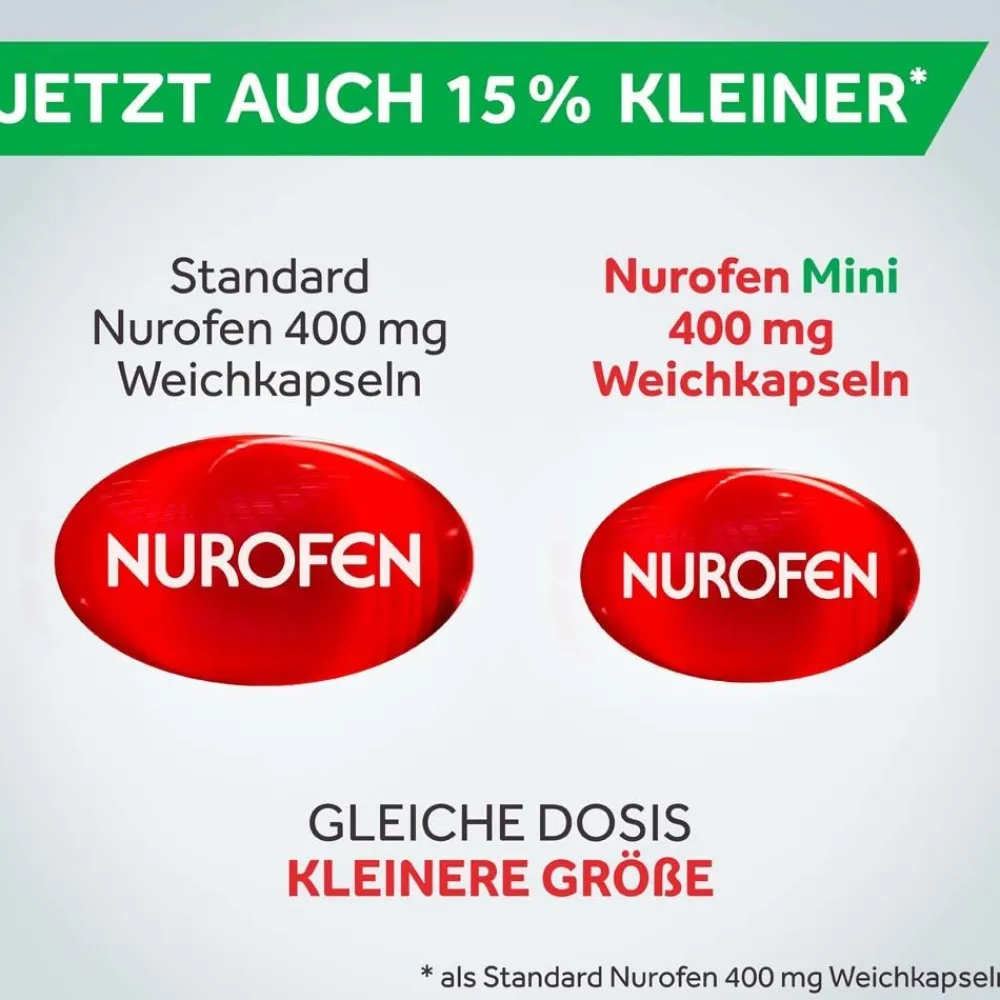 MINI 400 mg Ibuprofen Weichkapseln – für leichteres Schlucken>Nurofen Outlet