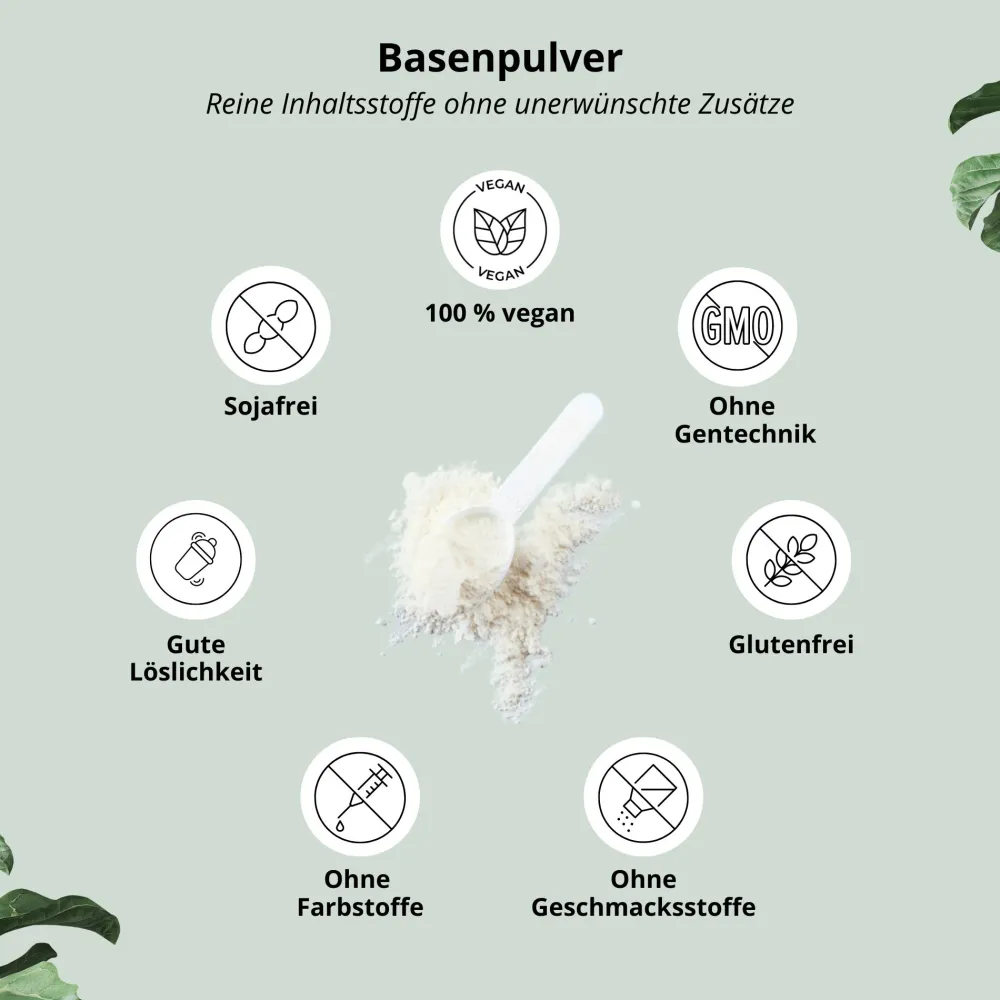Basenpulver - Basencitrat Pulver - Säure Basen Haushalt|nutri+ New