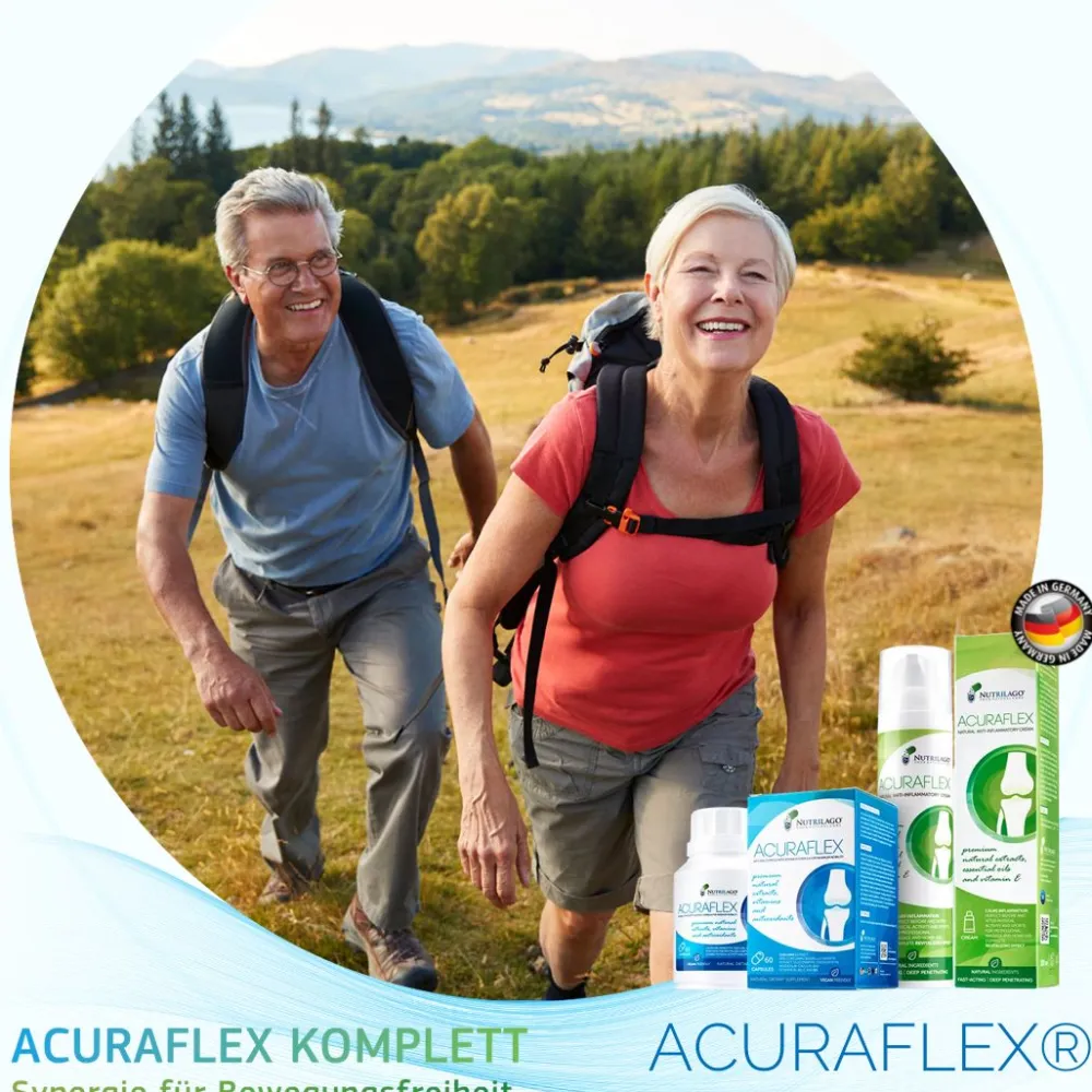 Nutrilago® ACURAFLEX Kapseln - Nahrungsergänzung für Gelenke, Knorpel und MEHR BEWEGLICHKEIT> Discount
