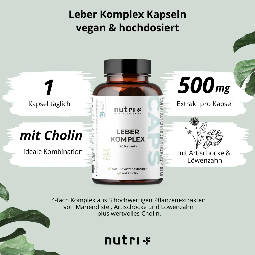 nutri+ Leberkomplex Kapseln|
