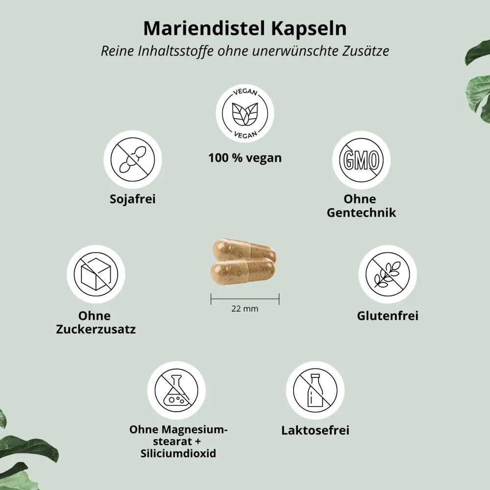 Mariendistel Kapseln mit Artischocke + Löwenzahn>nutri+ Sale