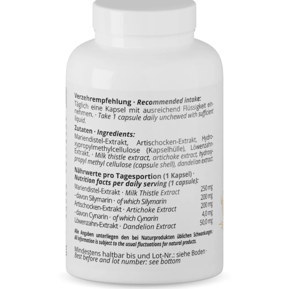 Mariendistel Kapseln mit Artischocke + Löwenzahn>nutri+ Sale