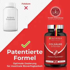 Nutrimea FOLSÄURE Vitamin B9 5-MTHF| Sale