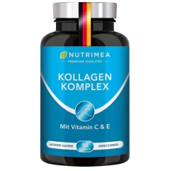 Nutrimea Nutrimea COLLAGEN mit Natürlichem Vitamin C, E, A | Kollagen Hydrolysat Peptide Typ I + II> Discount