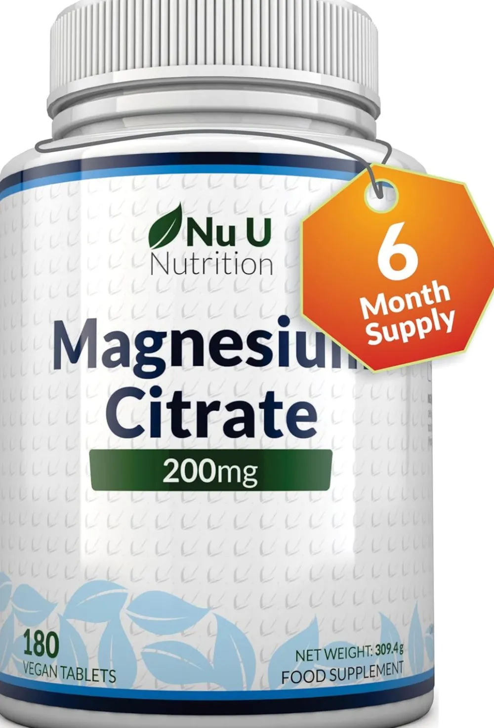 Nu U Nutrition Magnesiumcitrat 200mg> Clearance