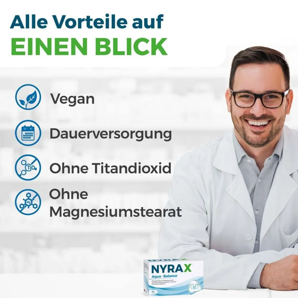 NYRAX® Aqua Balance während Entwässerungskuren| Online