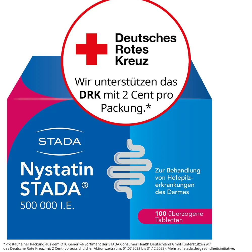 STADA® 500.000 I.E. überzogene Tabletten bei Pilzerkrankungen|Nystatin Hot