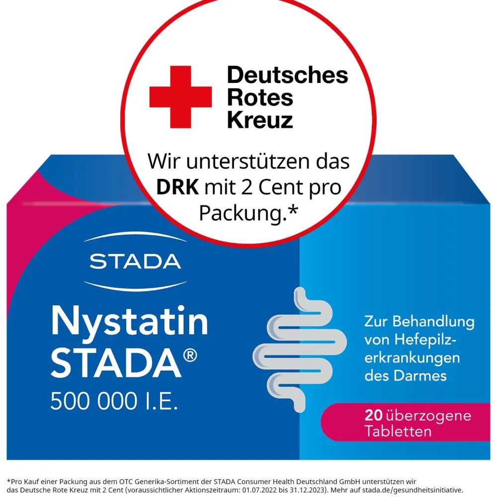 STADA® 500.000 I.E. überzogene Tabletten bei Pilzerkrankungen|Nystatin Best