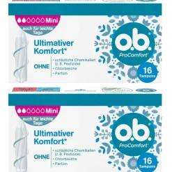 o.b.® ProComfort® mini>o.b. Tampons