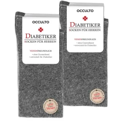 Occulto Herren Diabetikersocken 10er Pack (Modell: Goetz) 10Gry 43-46>