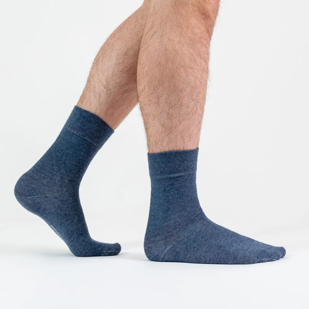 Occulto Socken Herren ohne Naht ohne Gummibund Baumwolle 6er Pack (Modell: Oliver) GreyMix 47-50| Outlet