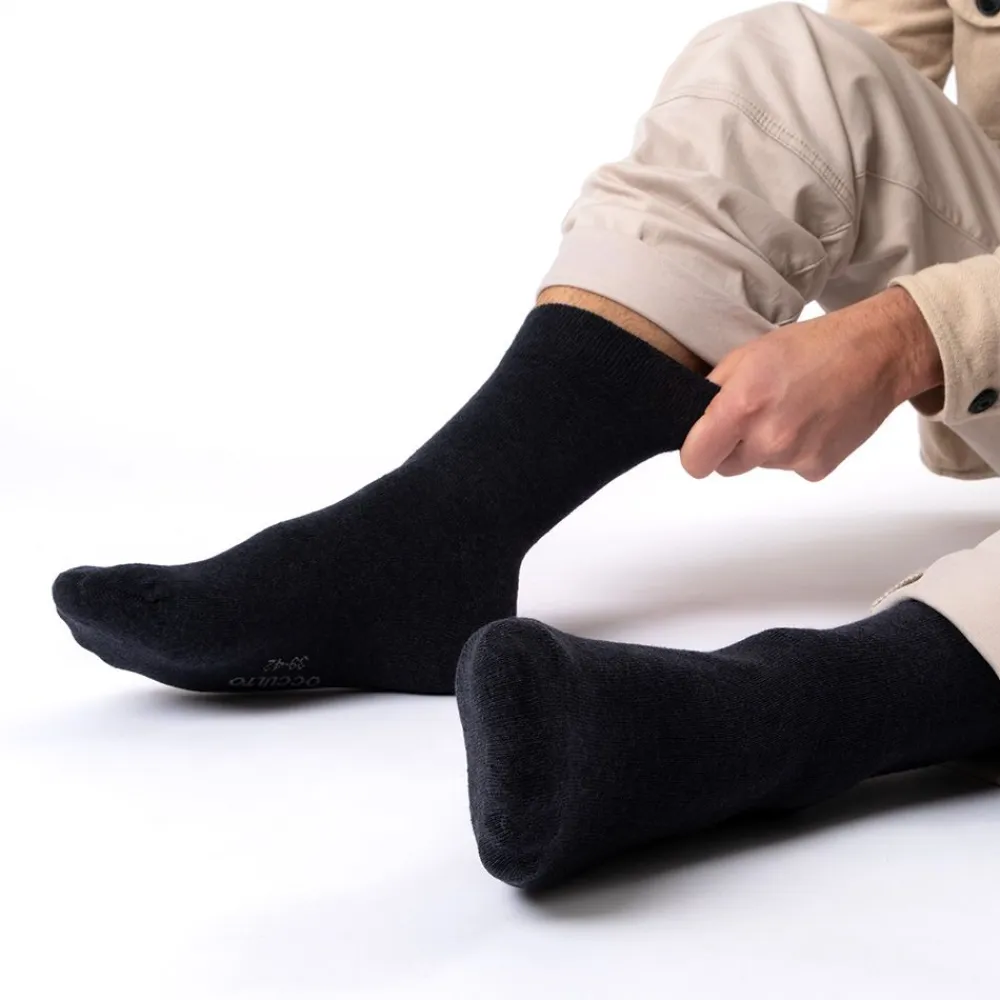 Occulto Socken Herren ohne Naht ohne Gummibund Baumwolle 6er Pack (Modell: Oliver) GreyMix 47-50| Outlet
