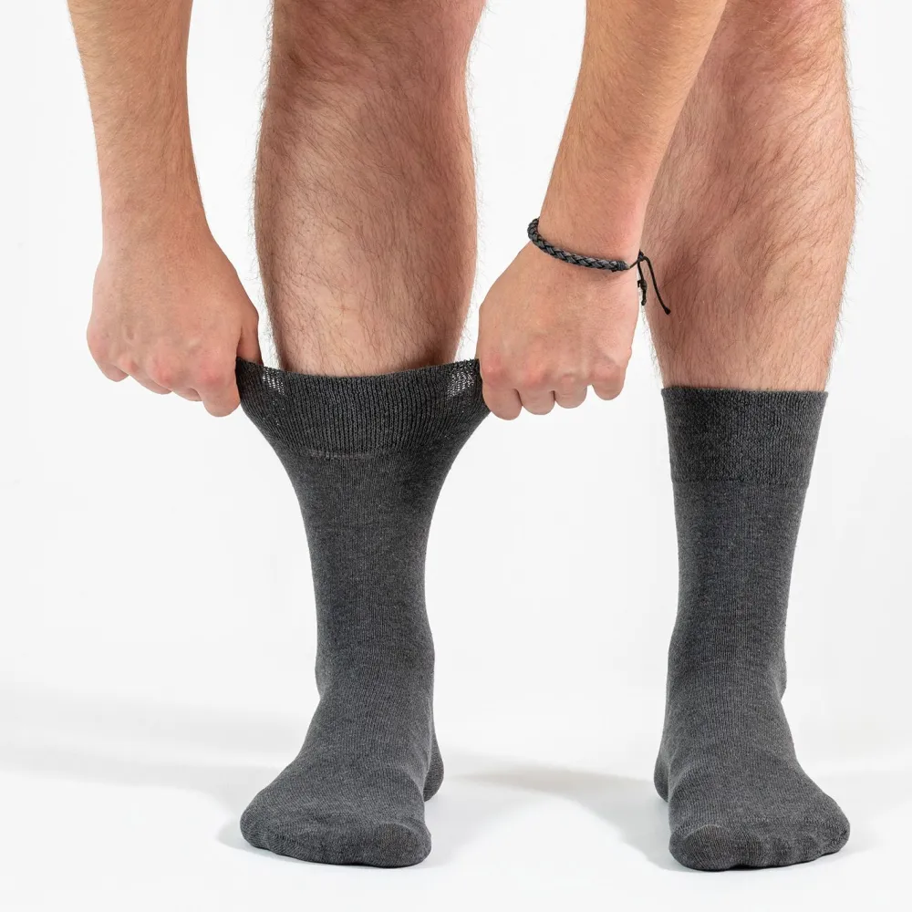 Occulto Socken Herren ohne Naht ohne Gummibund Baumwolle 6er Pack (Modell: Oliver) Blk 43-46> Best