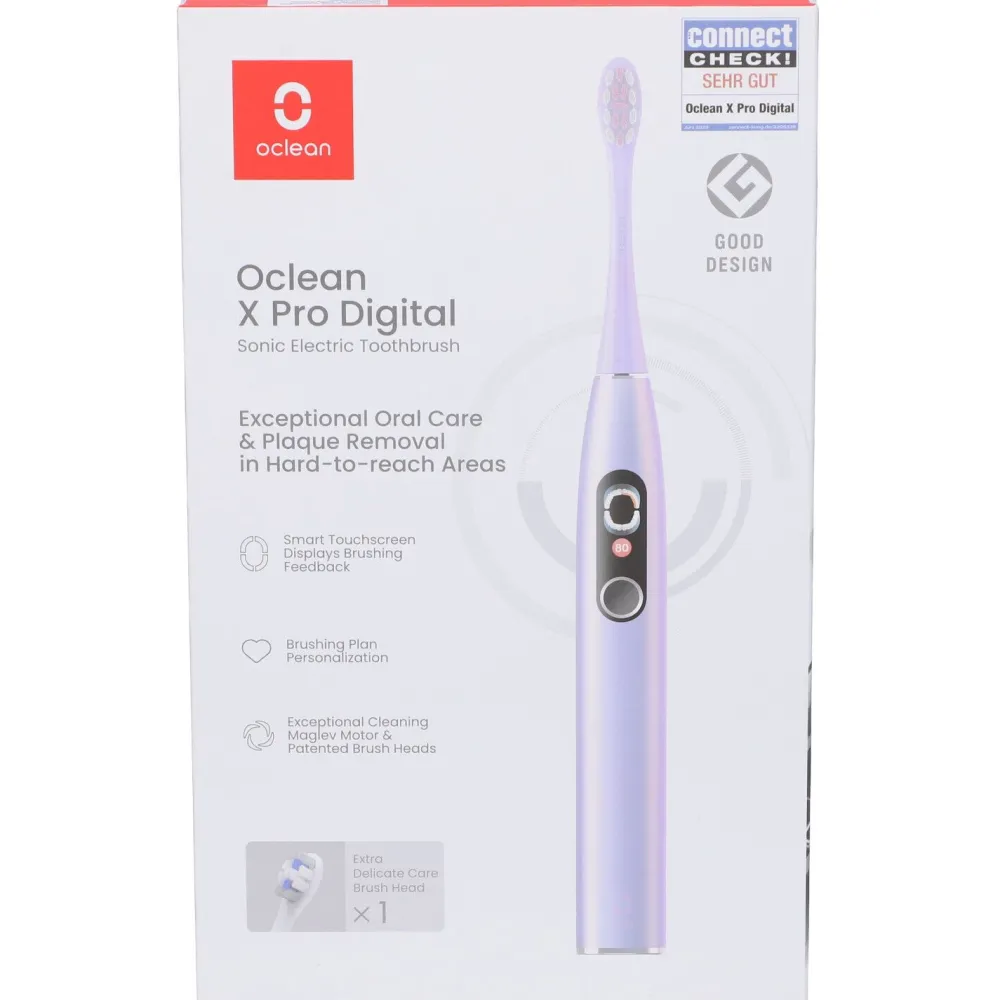 Electric Toothbrush X Pro Digital-lila Elektrische Zahnbürste|oclean Best