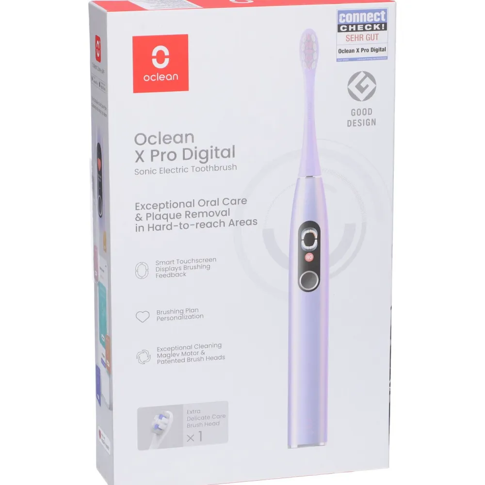 Electric Toothbrush X Pro Digital-lila Elektrische Zahnbürste|oclean Best