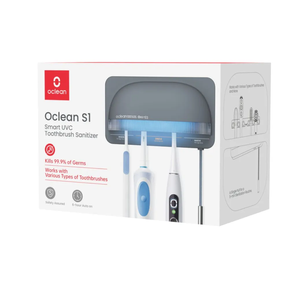Oclean S1 Zahnbürste UVC-Sterilisator Grau> Outlet