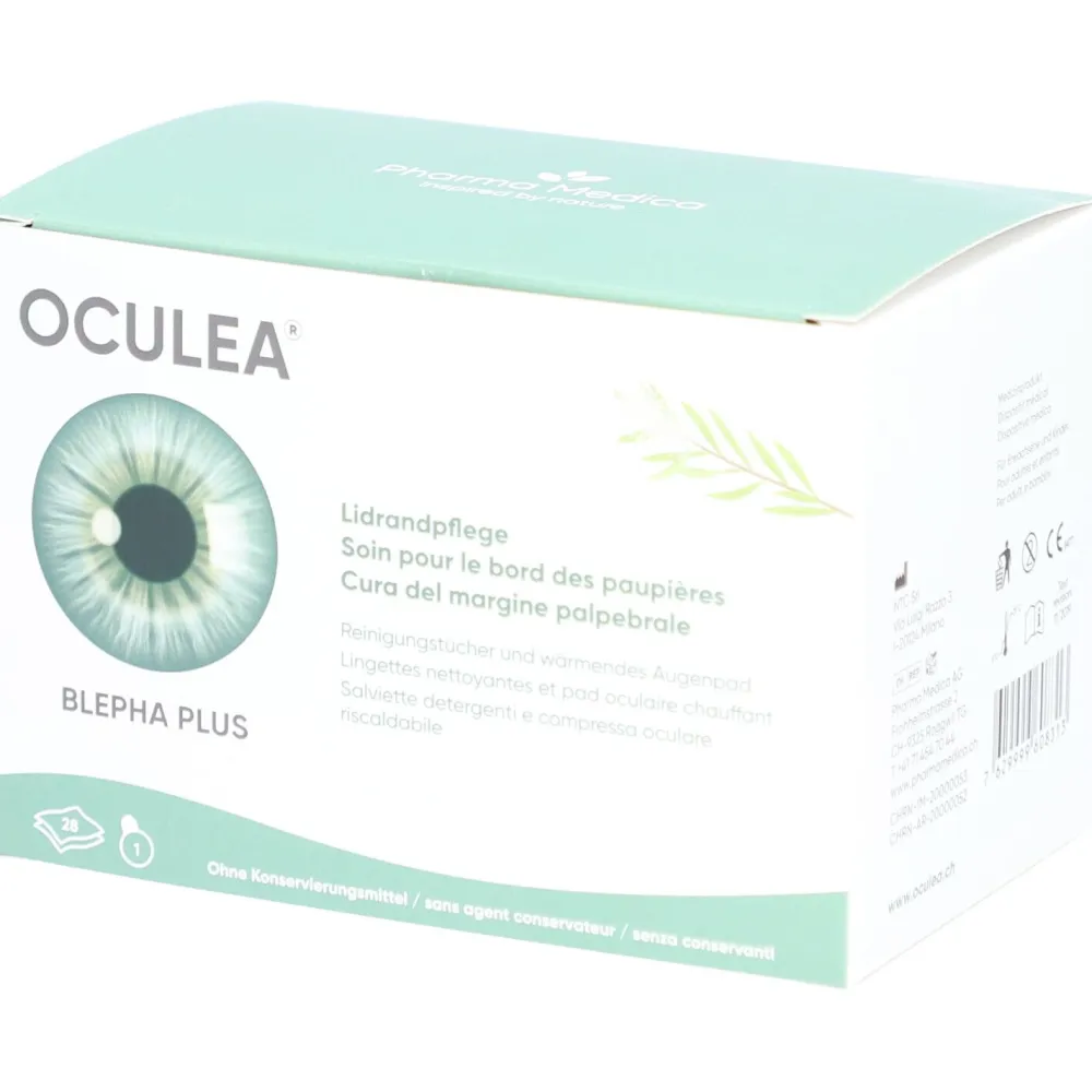 OCULEA® LID PLUS Lidreinigungstücher + Wärme-Augenpad| New