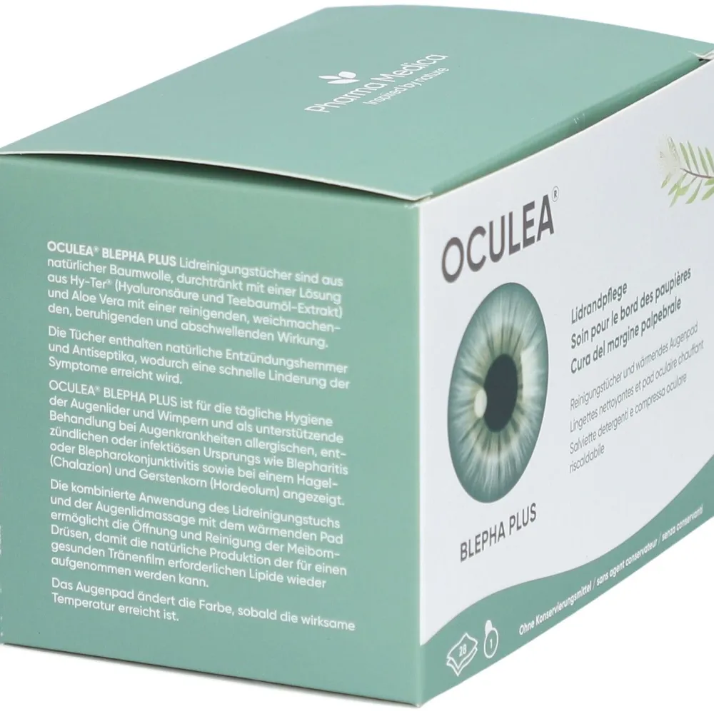 OCULEA® LID PLUS Lidreinigungstücher + Wärme-Augenpad| New