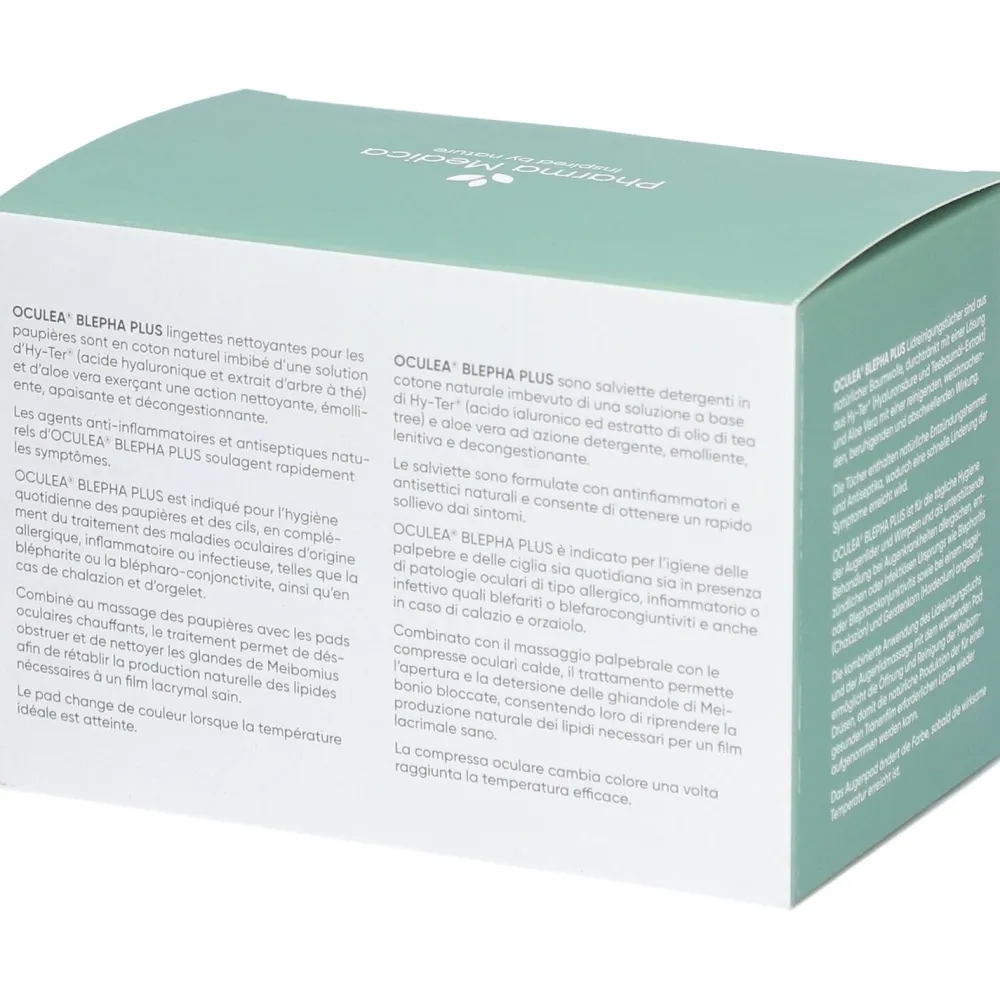 OCULEA® LID PLUS Lidreinigungstücher + Wärme-Augenpad| New