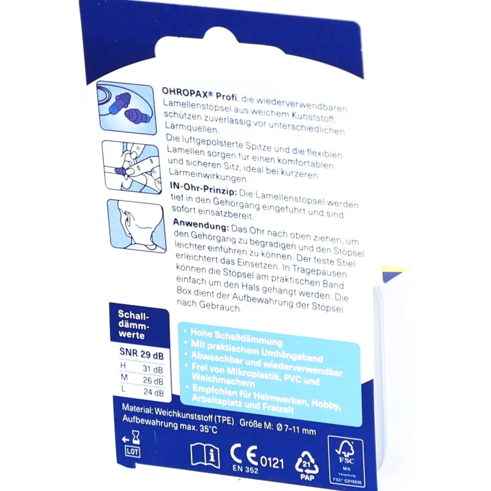 ® Profi Lamellenstöpsel In-Ohr>OHROPAX Hot