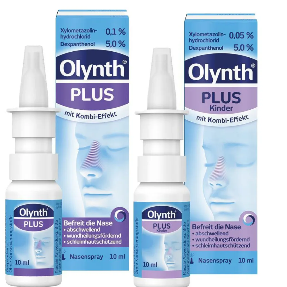 Plus 0,05 % / 5 % für Kinder + ® PLUS 0,1 % / 5 % Nasenspray|Olynth Clearance