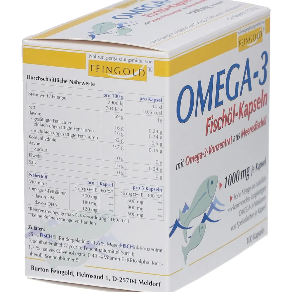 Omega-3 Fischöl-Kapseln| New
