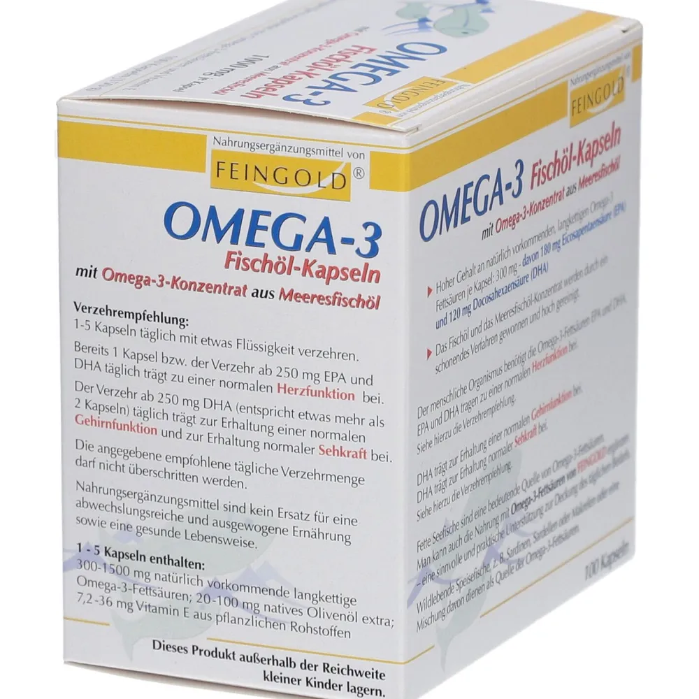 Omega-3 Fischöl-Kapseln| New