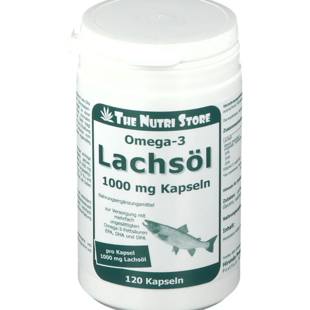 Omega-3 Lachsöl 1000 mg Kapseln>