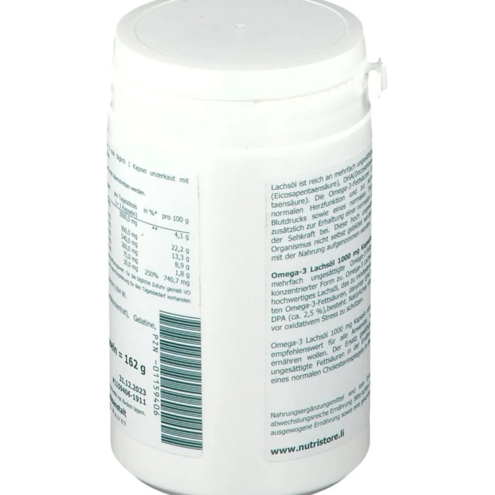 Omega-3 Lachsöl 1000 mg Kapseln>