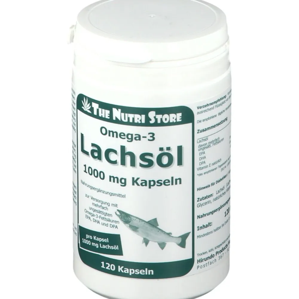 Omega-3 Lachsöl 1000 mg Kapseln>