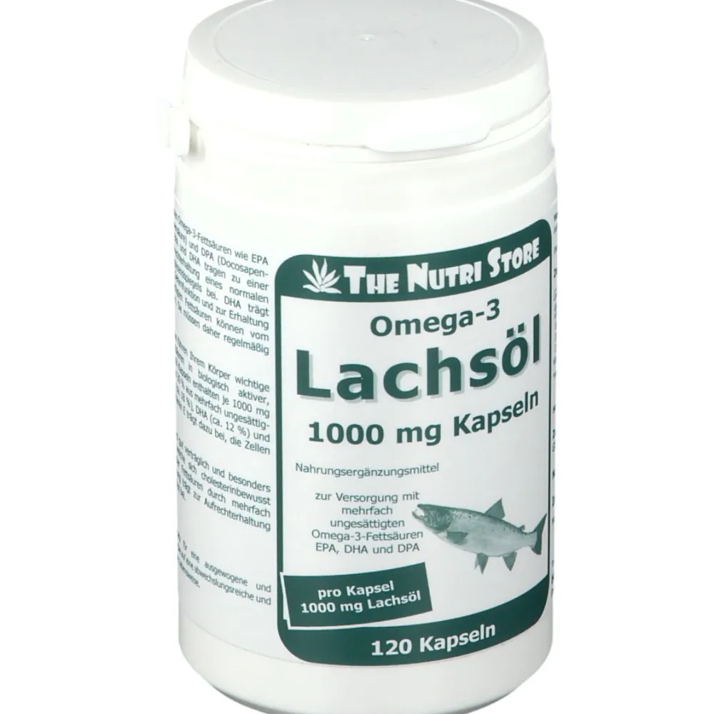 Omega-3 Lachsöl 1000 mg Kapseln>