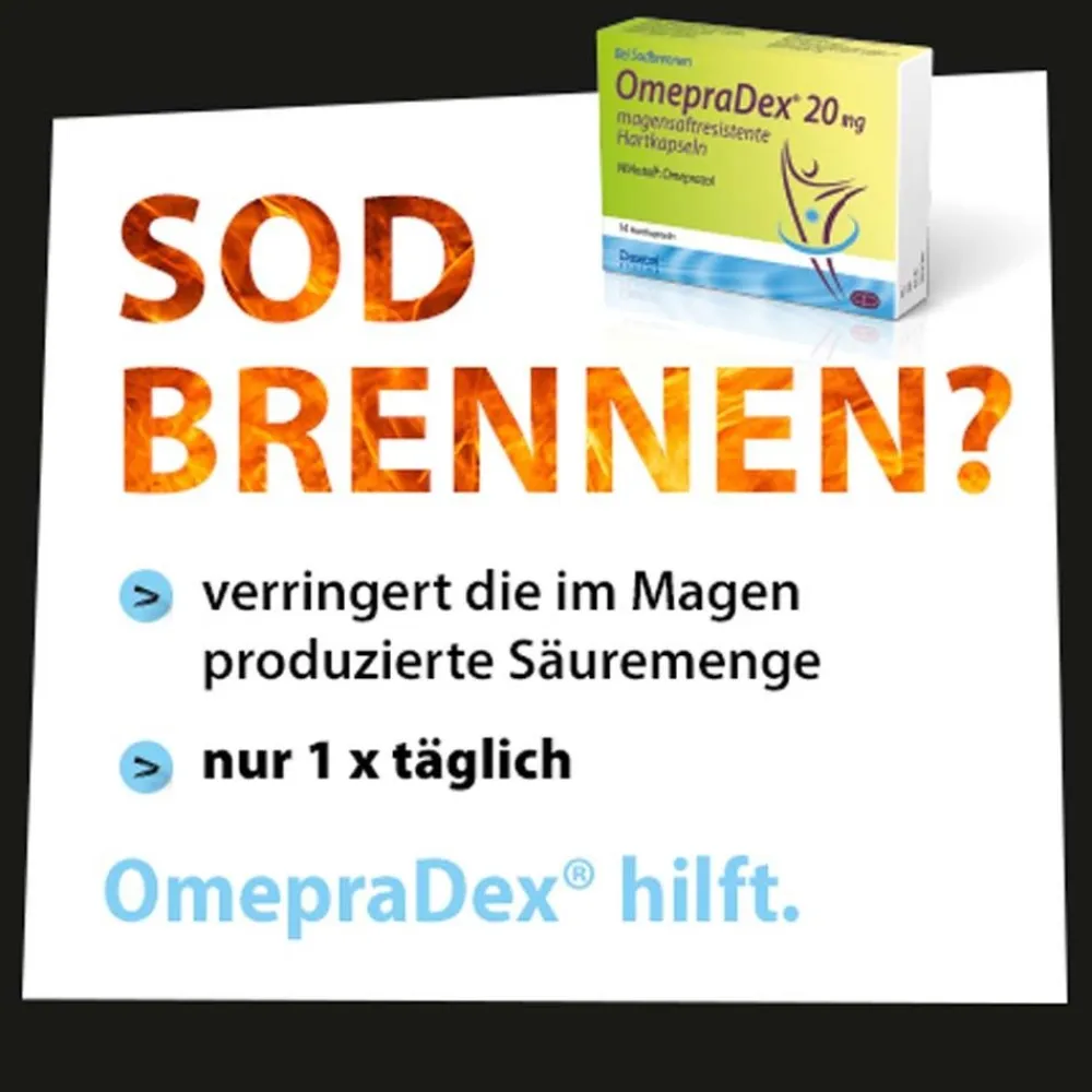 OmepraDex® 20 mg, bei Sodbrennen und Refluxbeschwerden> Best