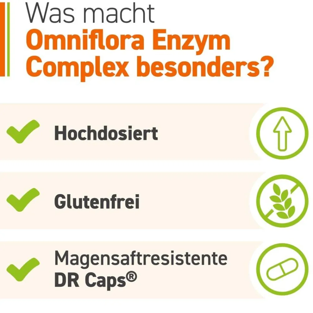 ® Enzym Complex mit 7 Enzymen u. Bacillus coagulans>Omniflora New