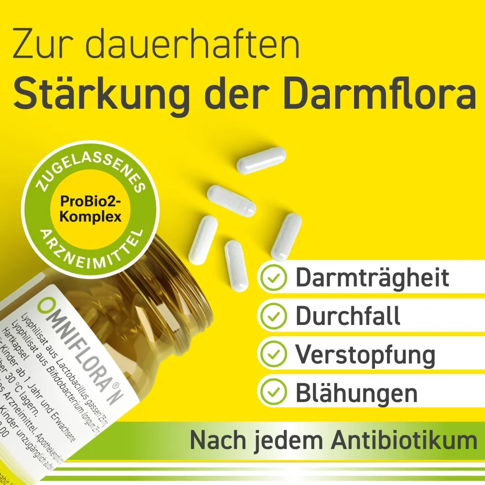 ® N – Probiotika Kapseln für die Darmflora|Omniflora Clearance