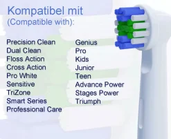 OneBuy24 - Aufsteckbürsten kompatibel mit vielen Oral-B elektrischen Zahnbürsten| Hot