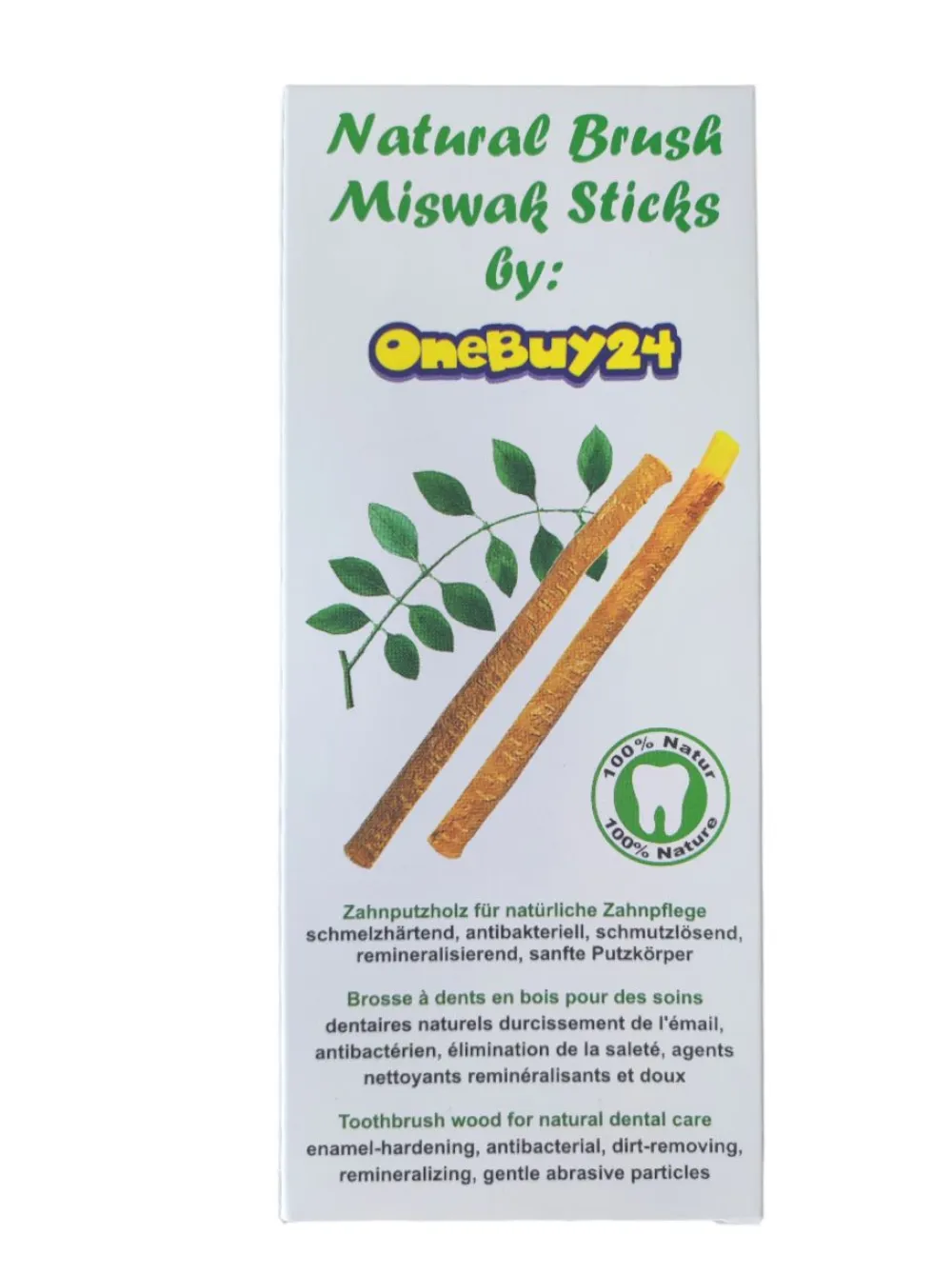 OneBuy24 Miswak Siwak Zahnputzholz mit natürlichen Mineralstoffen und Gipskristallen| Online