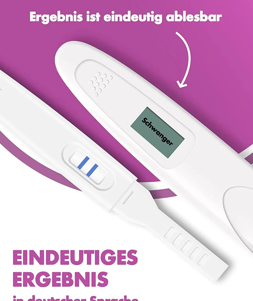 One+Step digitaler Schwangerschaftstest mit klarer Anzeige "schwanger" / "nicht schwanger"|one-step Outlet