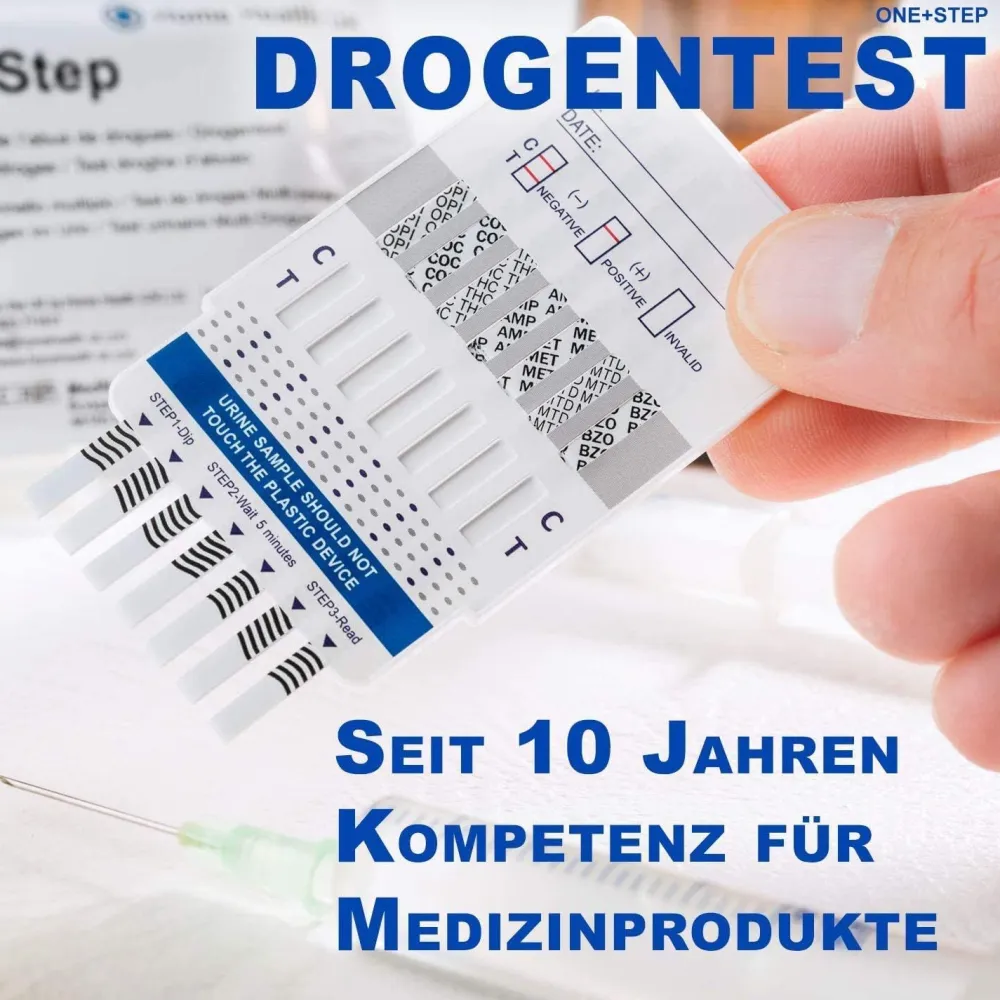 One+Step Drogentest für 7 Drogenarten - (COC/THC/OPI/AMP/MTD/BZO/MET)|one-step Discount