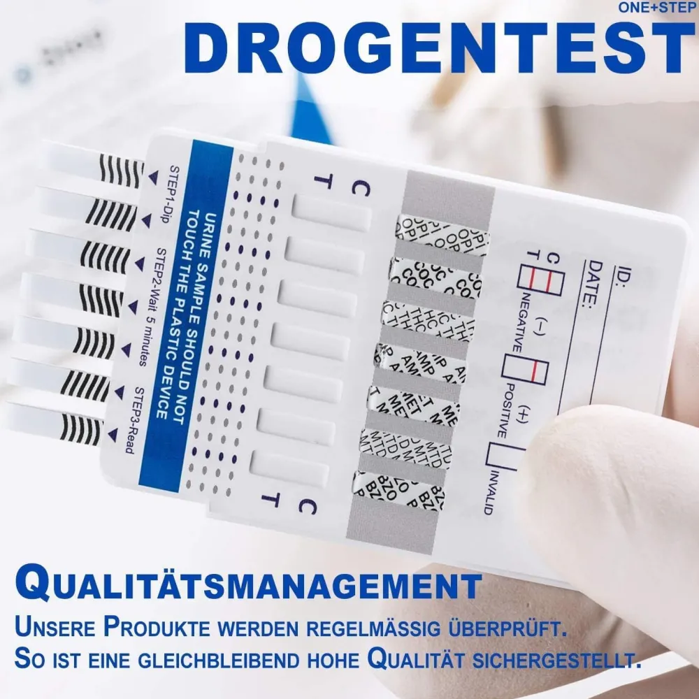 One+Step Drogentest für 7 Drogenarten - (COC/THC/OPI/AMP/MTD/BZO/MET)|one-step Discount