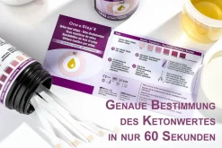 One+Step Keton Teststreifen + Referenzfarbkarte - Urintest - Ketose - ketogene Diät|one-step Outlet