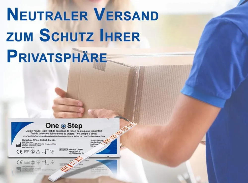 One+Step Kokain Drogentest-Schnelltest - Selbsttest mit hoher Sensitivität Cut-off: 100 ng/ml>one-step Sale