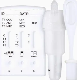 One+Step Multi Drogentest Speichel für 7 Drogenarten (COC/THC/OPI/AMP/MTD/BZO/MET)>one-step