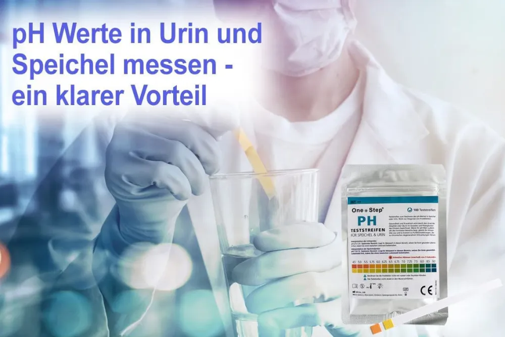 100 One+Step pH Teststreifen für Urin UND Speichel - Selbsttest zur Ermittlung des ph Werts>one-step Clearance