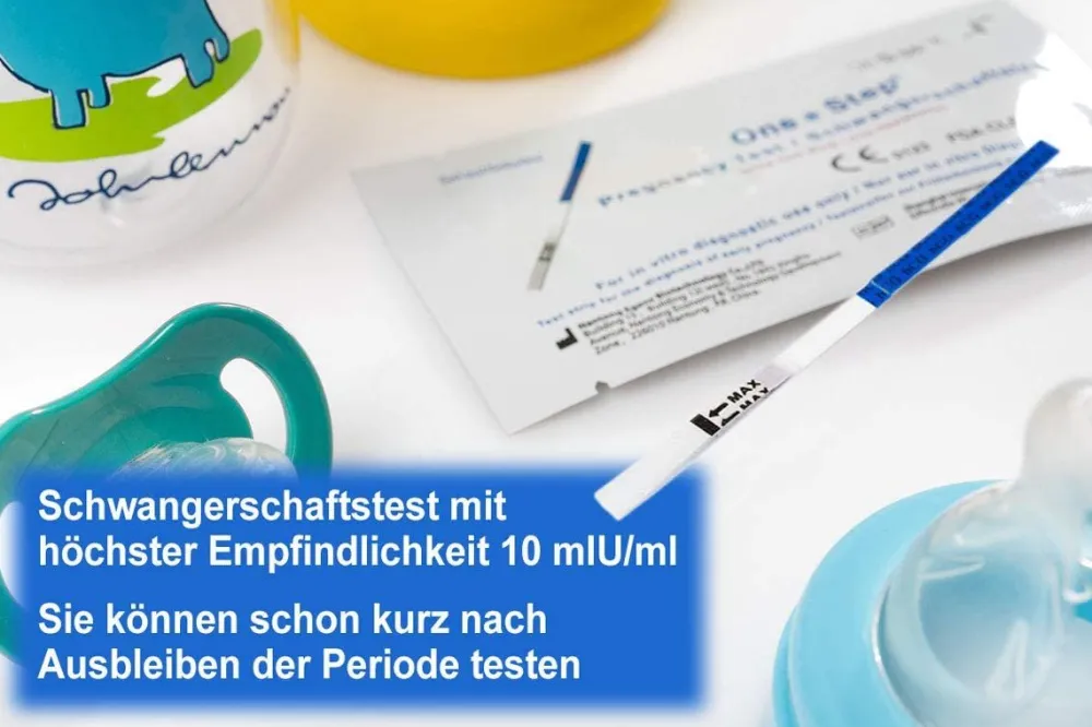 One+Step ultraempfindlicher Schwangerschaftstest - Frühschwangerschaftstest 10 miu/ml|one-step Sale