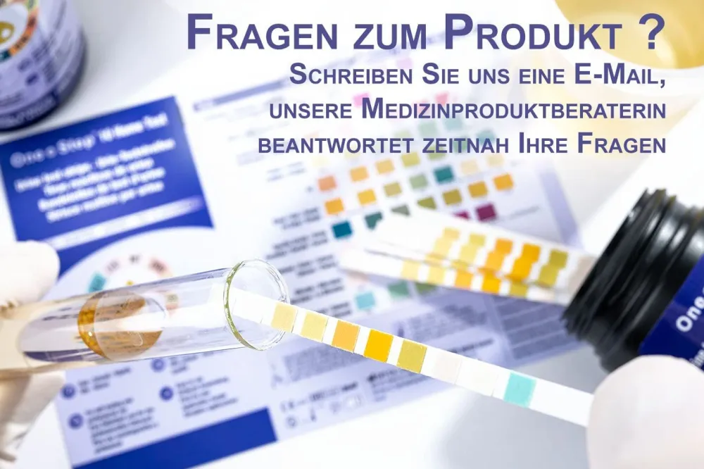100 One+Step Urinteststreifen für 10 Indikatoren - Gesundheitstest inkl. Referenzfarbkarte|one-step