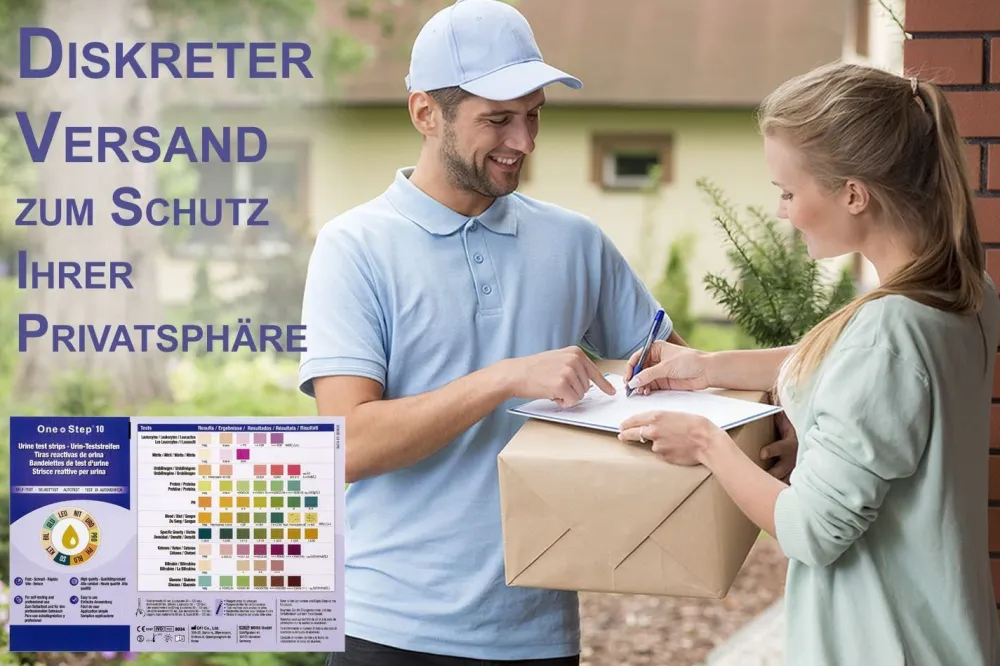 One+Step Urinteststreifen für 10 Indikatoren - Gesundheitstest inkl. Referenzfarbkarte>one-step Clearance