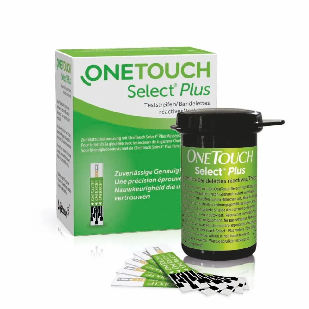 OneTouch Select® Plus Blutzuckerteststreifen zur Blutzucker-Messung bei Diabetes (Zucker-Krankheit)| Clearance