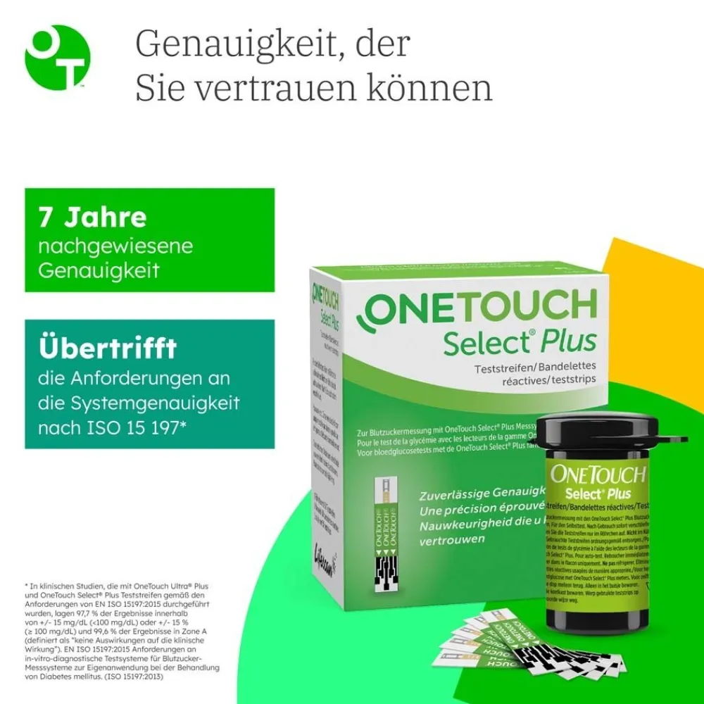 OneTouch Select® Plus Blutzuckerteststreifen zur Blutzucker-Messung bei Diabetes (Zucker-Krankheit)| Clearance